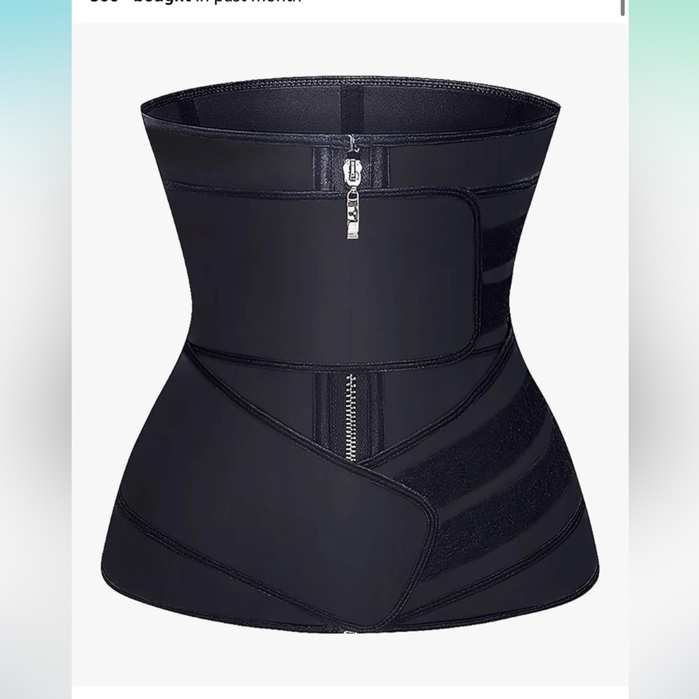 YIANNA Black Latex Waist Trainer